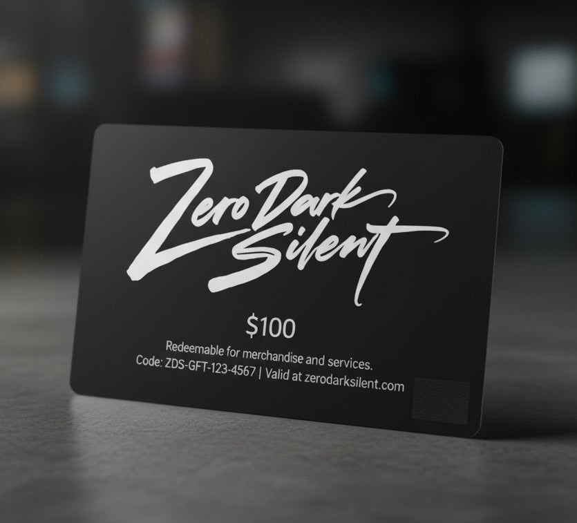 Zero Dark Silent Gift Card