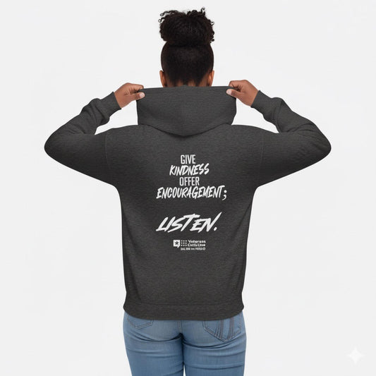 Women's Zip-Up Hoodie "Listen"